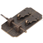 Cabinet Faceplate Brass Material Bronze Auspicious Bat Pattern Retro Chinese Cabinet Handles for Wardrobes