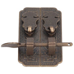 Cabinet Faceplate Brass Material Bronze Auspicious Bat Pattern Retro Chinese Cabinet Handles for Wardrobes