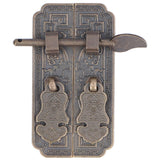 Cabinet Faceplate Brass Material Bronze Auspicious Bat Pattern Retro Chinese Cabinet Handles for Wardrobes
