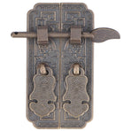 Cabinet Faceplate Brass Material Bronze Auspicious Bat Pattern Retro Chinese Cabinet Handles for Wardrobes