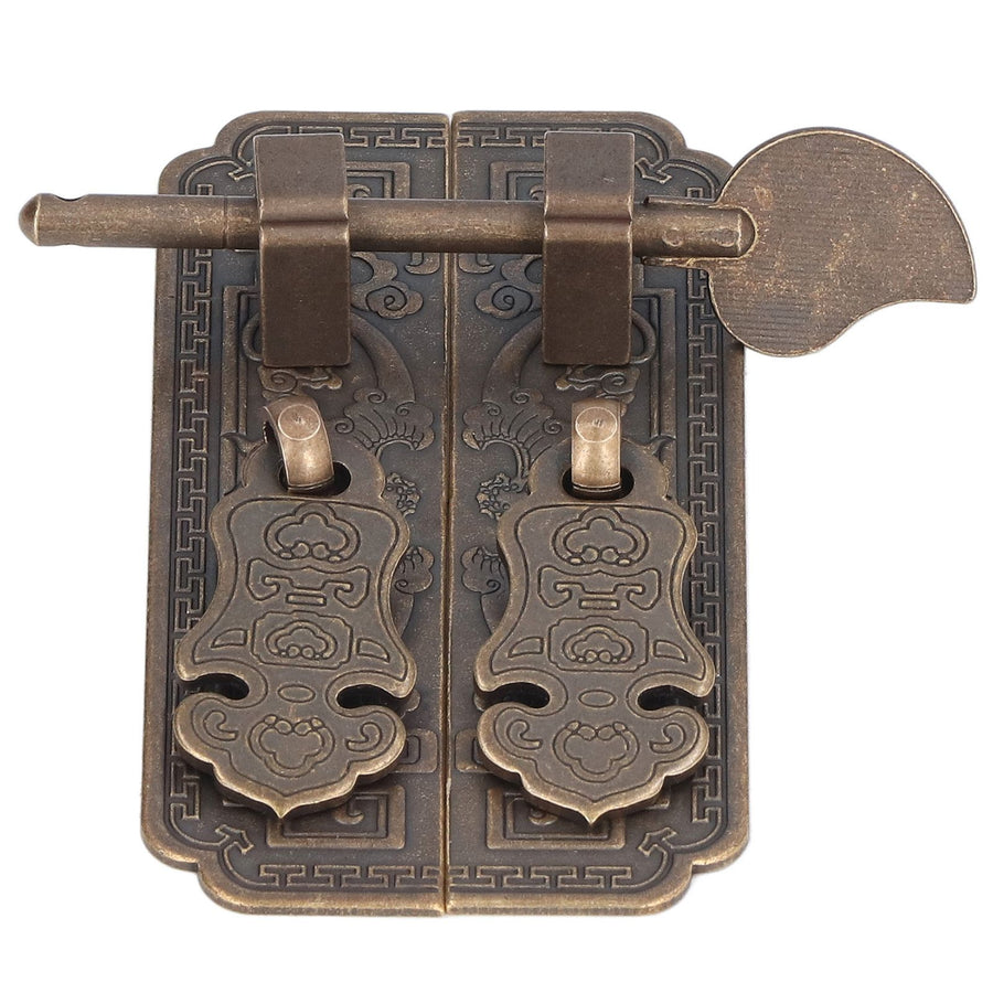 Cabinet Faceplate Brass Material Bronze Auspicious Bat Pattern Retro Chinese Cabinet Handles for Wardrobes