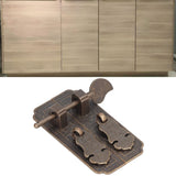 Cabinet Faceplate Brass Material Bronze Auspicious Bat Pattern Retro Chinese Cabinet Handles for Wardrobes - Extra Image