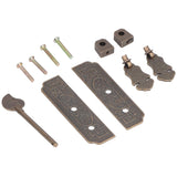Cabinet Faceplate Brass Material Bronze Auspicious Bat Pattern Retro Chinese Cabinet Handles for Wardrobes - Extra Image