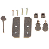Cabinet Faceplate Brass Material Bronze Auspicious Bat Pattern Retro Chinese Cabinet Handles for Wardrobes - Extra Image