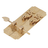 Cabinet Faceplate Brass Material Elegant Retro Botanical Pattern Decorative Chinese Antique Cabinet Handles for Dressers