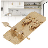Cabinet Faceplate Brass Material Elegant Retro Botanical Pattern Decorative Chinese Antique Cabinet Handles for Dressers - Extra Image