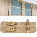 Cabinet Faceplate Retro Style Brass Material Landscape Character Pattern Decorative Cabinet Handles for Wardrobes - Extra Image