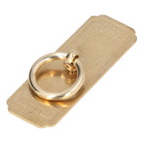 Cabinet Door Handle Chinese Furniture Antique Pattern Pure Copper Cabinet Doors Window Retro HandleLength 10cm - Side View