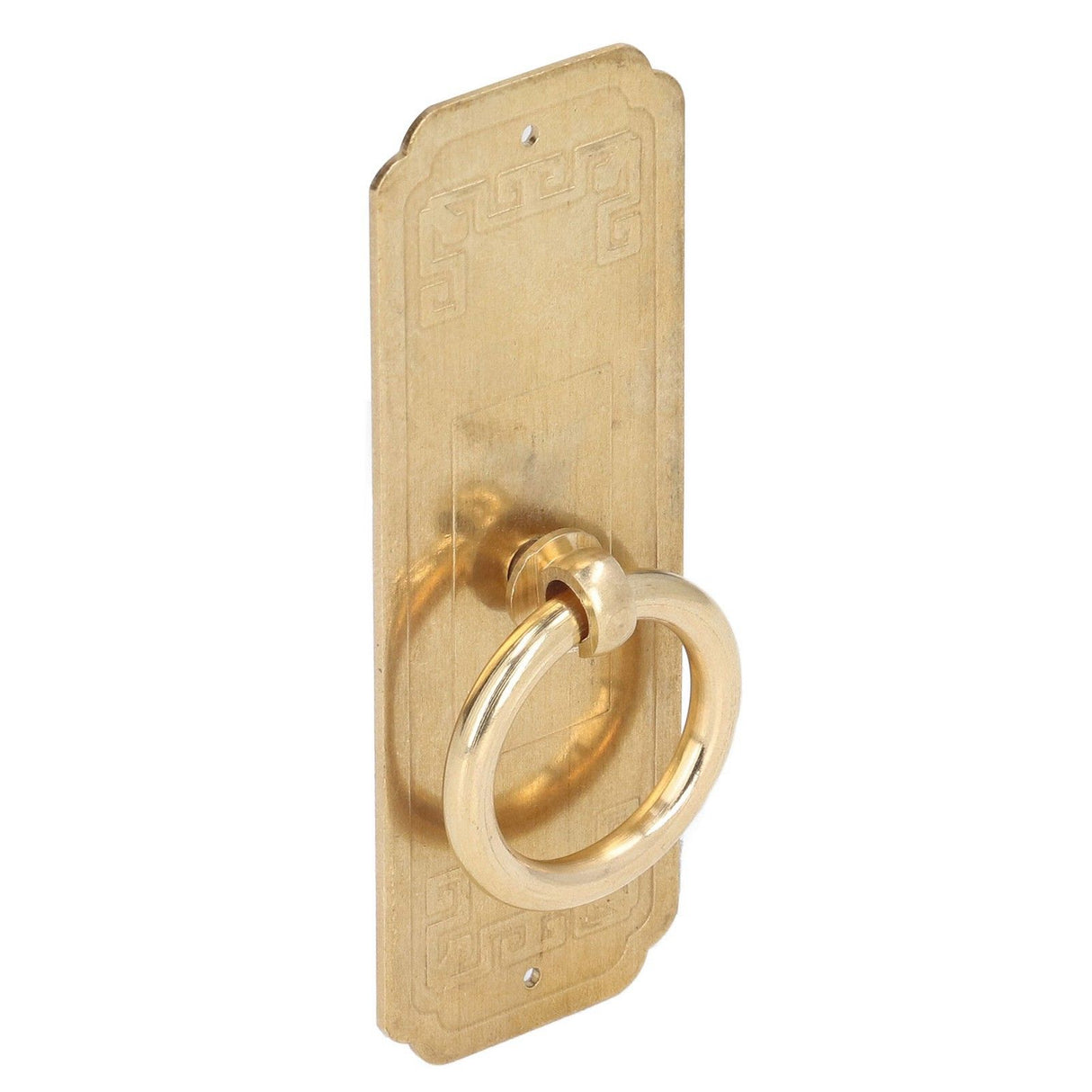 Cabinet Door Handle Chinese Furniture Antique Pattern Pure Copper Cabinet Doors Window Retro HandleLength 10cm