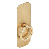 Cabinet Door Handle Chinese Furniture Antique Pattern Pure Copper Cabinet Doors Window Retro HandleLength 10cm - Rear View