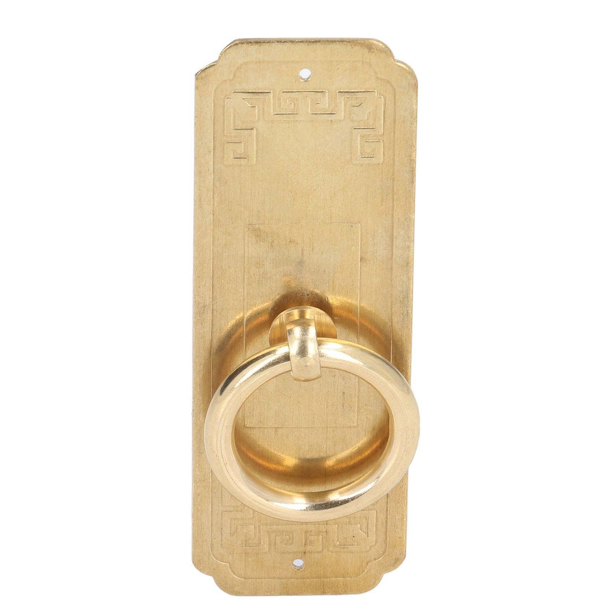 Cabinet Door Handle Chinese Furniture Antique Pattern Pure Copper Cabinet Doors Window Retro HandleLength 10cm