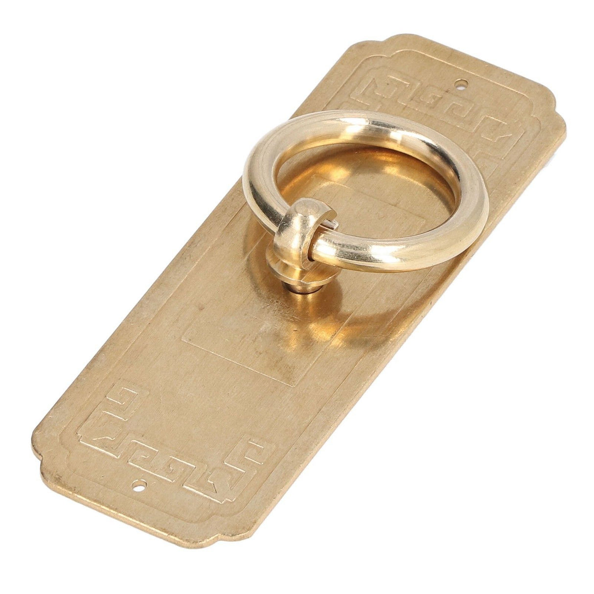 Cabinet Door Handle Chinese Furniture Antique Pattern Pure Copper Cabinet Doors Window Retro HandleLength 10cm