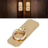 Cabinet Door Handle Chinese Furniture Antique Pattern Pure Copper Cabinet Doors Window Retro HandleLength 10cm - Extra Image