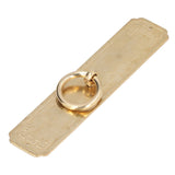Cabinet Door Handle Chinese Furniture Antique Pattern Pure Copper Cabinet Doors Window Retro HandleLength 16cm - Top-Down View