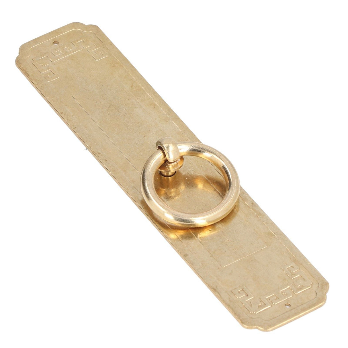 Cabinet Door Handle Chinese Furniture Antique Pattern Pure Copper Cabinet Doors Window Retro HandleLength 16cm