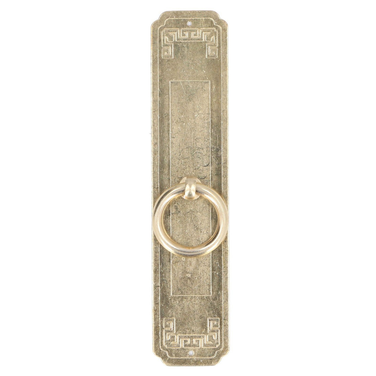 Cabinet Door Handle Chinese Furniture Antique Pattern Pure Copper Cabinet Doors Window Retro HandleLength 16cm