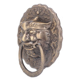 Door Knocker Brass Material 2 Sided Installation Heavy Duty Pull Bronze Chinese Antique Door Pull Ring for Double Door