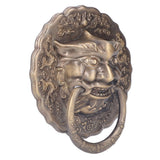 Door Knocker Brass Material 2 Sided Installation Heavy Duty Pull Bronze Chinese Antique Door Pull Ring for Double Door