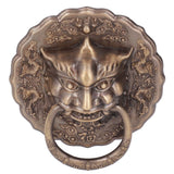Door Knocker Brass Material 2 Sided Installation Heavy Duty Pull Bronze Chinese Antique Door Pull Ring for Double Door - 45-Degree Angle