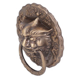 Door Knocker Brass Material 2 Sided Installation Heavy Duty Pull Bronze Chinese Antique Door Pull Ring for Double Door