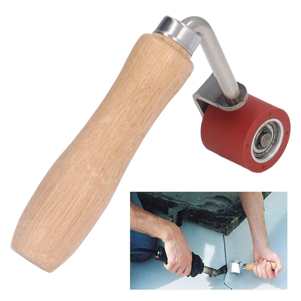 Silicone Hand Roller 20mm 75° Bend Angle Temperature Resistance 260℃ Ergonomic Design Seam Roller for Welding