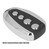 Garage Door Remote Control Opener 433MHz 4 Buttons Anti Theft with Key Chain for Curtain Doors Security System