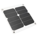15W Solar Panels USB High Conversion Efficiency Light 5V Portable Solar Power Bank for Camping Hiking Biking - Side View