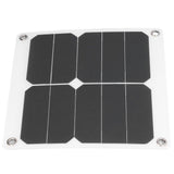 15W Solar Panels USB High Conversion Efficiency Light 5V Portable Solar Power Bank for Camping Hiking Biking - Top-Down View