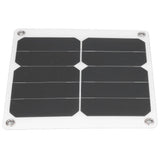 15W Solar Panels USB High Conversion Efficiency Light 5V Portable Solar Power Bank for Camping Hiking Biking - 45-Degree Angle
