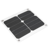15W Solar Panels USB High Conversion Efficiency Light 5V Portable Solar Power Bank for Camping Hiking Biking - Close-Up Angle