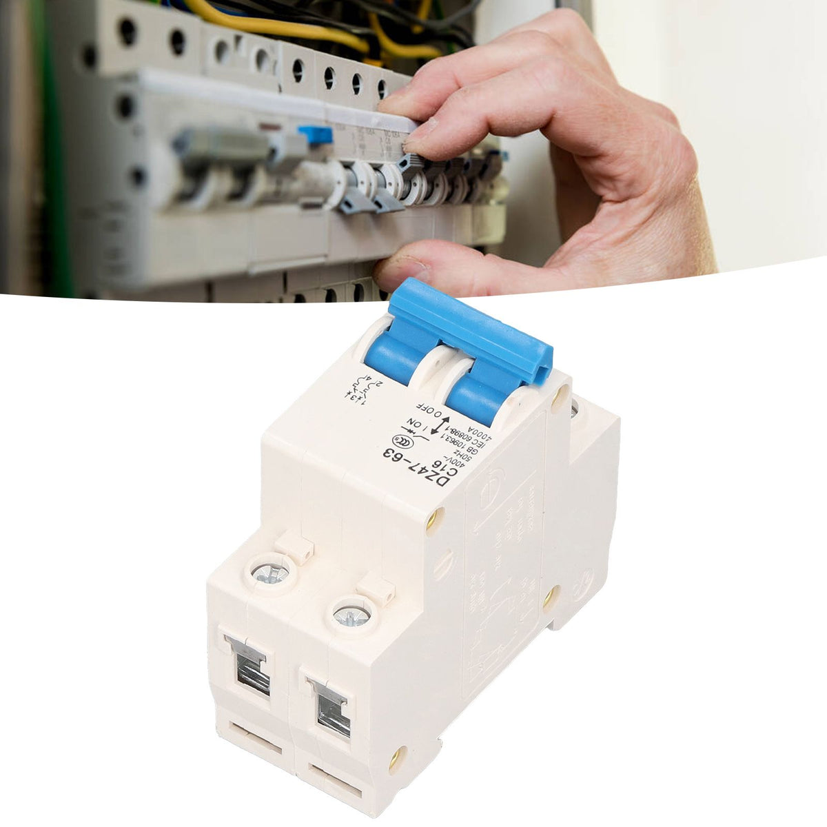 2P Miniature Circuit Breaker Multiple Protection Functions High Safety 16A 220V Circuit Leakage Breaker for Electricity