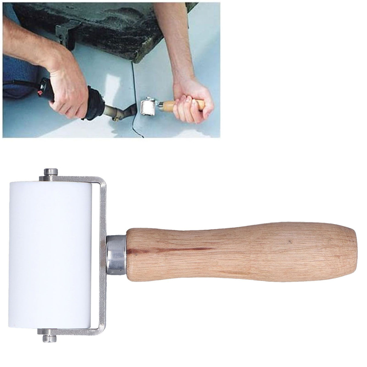 Silicone Seam Roller Approx 2.8in Detachable Structure Double Direction Bearing Waterproof Durable Seam Roller