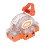 Transparent Knife Switch 2P 32A Double Pole Against Electric Shock Safety Knife Switch with Indicator for Generator