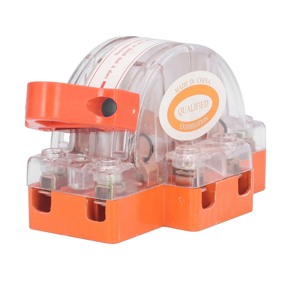 Transparent Knife Switch 2P 32A Double Pole Against Electric Shock Safety Knife Switch with Indicator for Generator