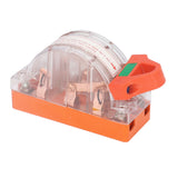 Transparent Knife Switch 2P 32A Double Pole Against Electric Shock Safety Knife Switch with Indicator for Generator