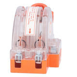 Knife Switch 2P 63A Pure Copper LED Bidirectional Dual Throw with Transparent Shell for Home Appliances AC220V