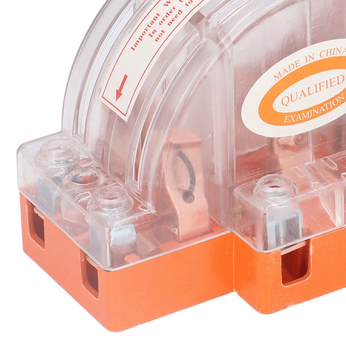 Knife Switch 2P 63A Pure Copper LED Bidirectional Dual Throw with Transparent Shell for Home Appliances AC220V