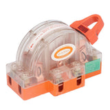 Double Pole Knife Switch Transparent Shell 2P 100A Safety Knife Switch with LED Indicator for Generator Power Switches