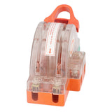 Double Pole Knife Switch Transparent Shell 2P 100A Safety Knife Switch with LED Indicator for Generator Power Switches