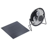Polysilicon Solar Panel Fan Small Portable USB Solar Powered Fan for Travel Fishing Picnic 3W 6V - Front View