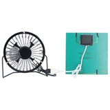 Polysilicon Solar Panel Fan Small Portable USB Solar Powered Fan for Travel Fishing Picnic 3W 6V - Top-Down View