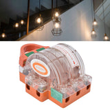AC 380V 32A 3 Pole Knife Switch with LED Indicator Copper Transparent Shell Double Throw Disconnect Knife Switch - Extra Image
