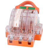 3 Pole Knife Switch Anti Electrical Shock Good Contact 63A AC380V Safety Knife Switch with LED Indicator for Generator - Side View
