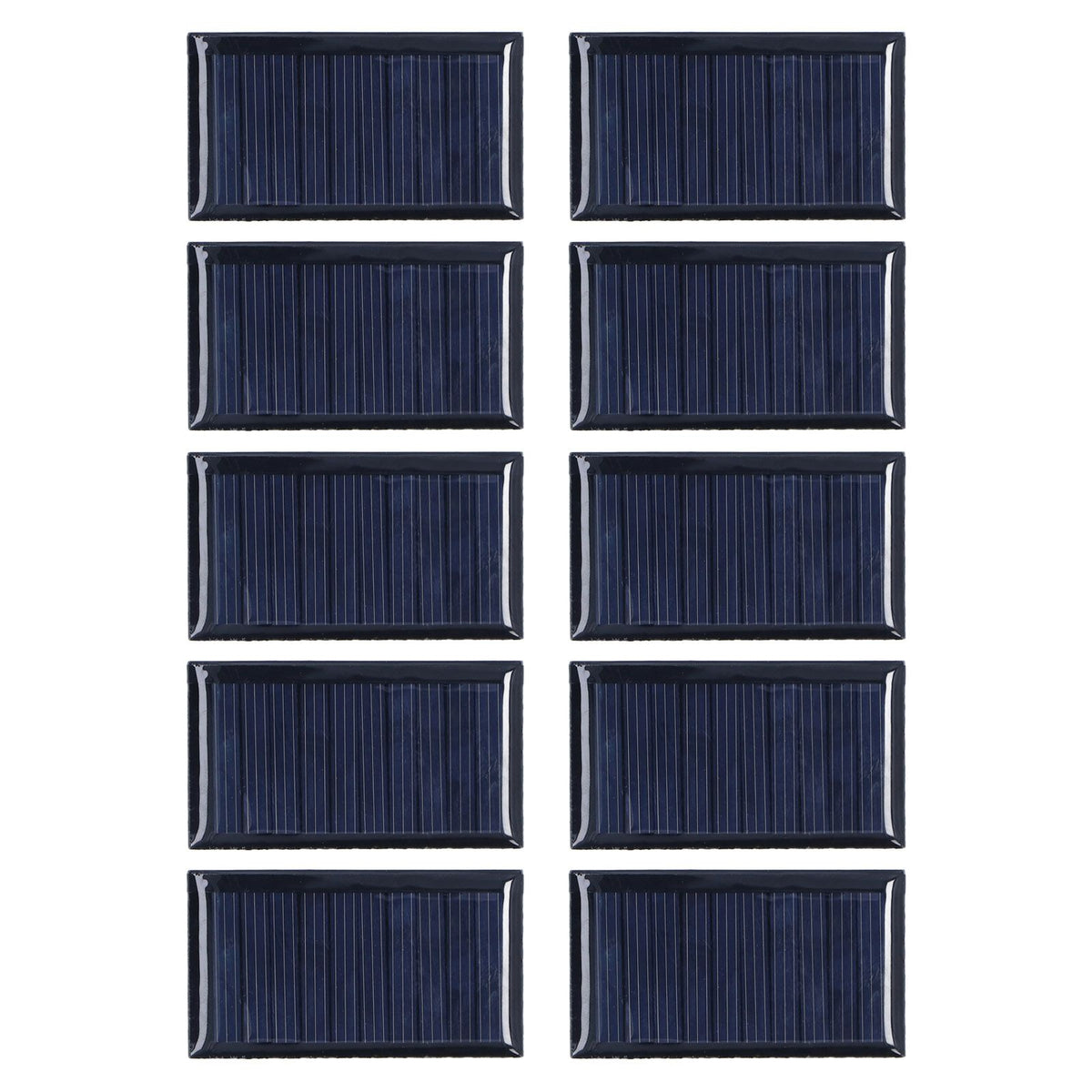 10pcs Small Solar Cell Weather Resistant DIY Solar Panel Module for Science Projects Toy Light 0.15W 5V