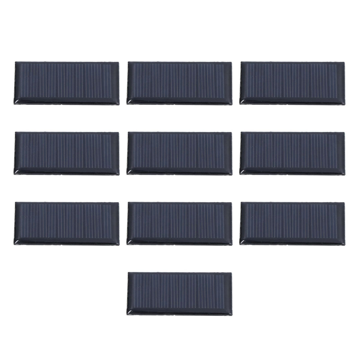 10pcs Small Solar Cell Weather Resistant DIY Solar Panel Module for Science Projects Toy Light 0.15W 5V