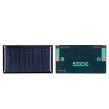 10pcs Small Solar Cell Weather Resistant DIY Solar Panel Module for Science Projects Toy Light 0.15W 5V