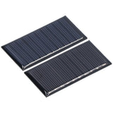 2Pcs Mini Solar Panels 0.25W 5V Portable Mini Polycrystalline Silicon Weatherproof Durable Widely Used Mini Solar Cell