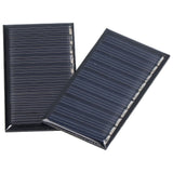 2Pcs Mini Solar Panels 0.25W 5V Portable Mini Polycrystalline Silicon Weatherproof Durable Widely Used Mini Solar Cell