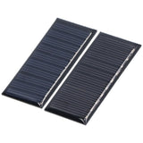 2Pcs Mini Solar Panels 0.25W 5V Portable Mini Polycrystalline Silicon Weatherproof Durable Widely Used Mini Solar Cell - Low Angle