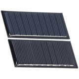 2Pcs Mini Solar Panels 0.25W 5V Portable Mini Polycrystalline Silicon Weatherproof Durable Widely Used Mini Solar Cell